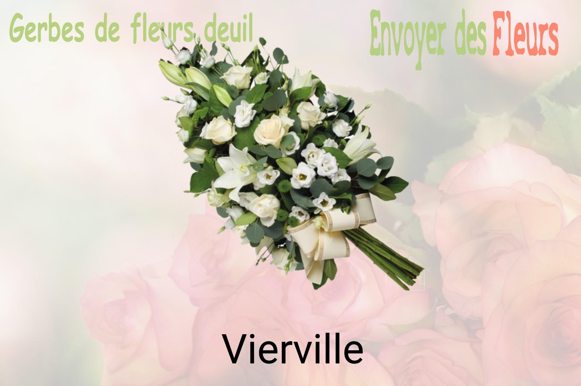 Gerbe de fleurs de deuil livrée à Vierville